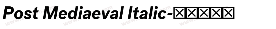 Post Mediaeval Italic字体转换